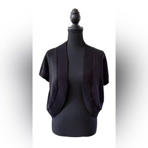 AGB: Black Cottagecore Knit Cardigan